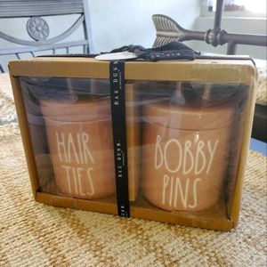 Canisters for Bobby pins and Hair Ties